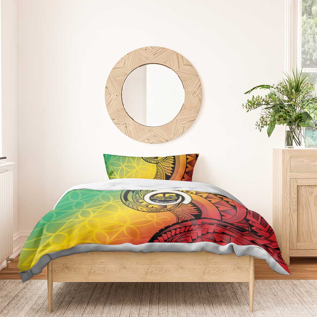 Vanuatu 45th Independence Anniversary Bedding Set Ni-Van Sandroing - Polynesian Pride