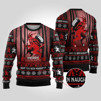 Wonder Print Christmas Ugly Christmas Sweater Merry Krampus - Wonder Print Shop