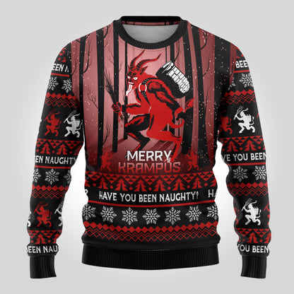 Wonder Print Christmas Ugly Christmas Sweater Merry Krampus - Wonder Print Shop