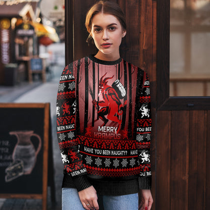 Wonder Print Christmas Ugly Christmas Sweater Merry Krampus - Wonder Print Shop