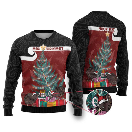 Maori Christmas Ugly Christmas Sweater Xmas Fern Mix Kowhawhai