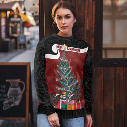 Maori Christmas Ugly Christmas Sweater Xmas Fern Mix Kowhawhai