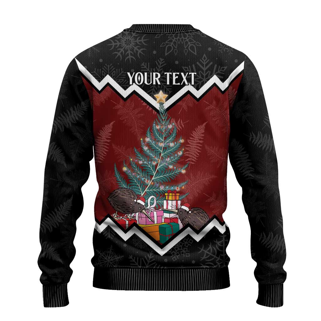 Christmas Ugly Christmas Sweater Xmas Fern and Kiwi Birds