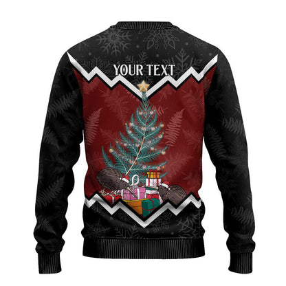 Christmas Ugly Christmas Sweater Xmas Fern and Kiwi Birds