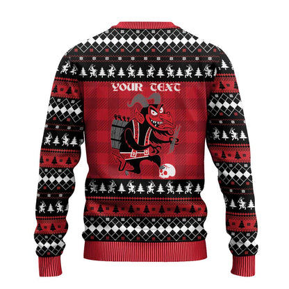 Merry Krampusnacht Personalized Ugly Christmas Sweater Austrian Bavaria Alpine Christmas Demons - Wonder Print Shop