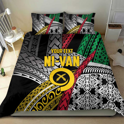 Vanuatu Proud to be Ni-van Personalised Bedding Set with Mutis En Atan Patterns