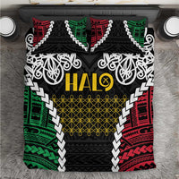 Halo Vanuatu Pride Bedding Set Vanuatuan Sand Drawing Pattern