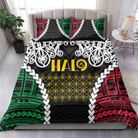 Halo Vanuatu Pride Bedding Set Vanuatuan Sand Drawing Pattern