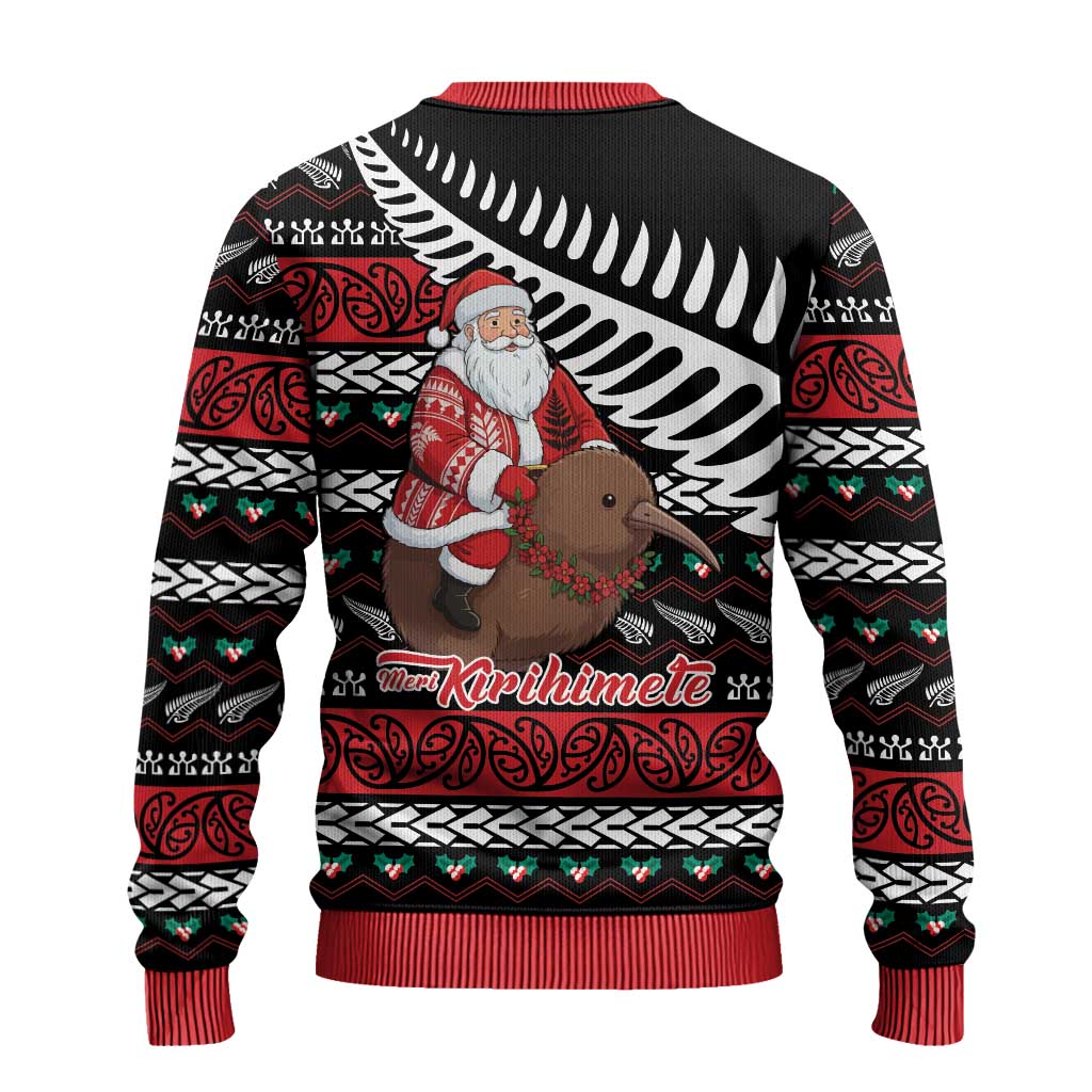Kiwi Santa Christmas Ugly Christmas Sweater He Wairua Kirihimete