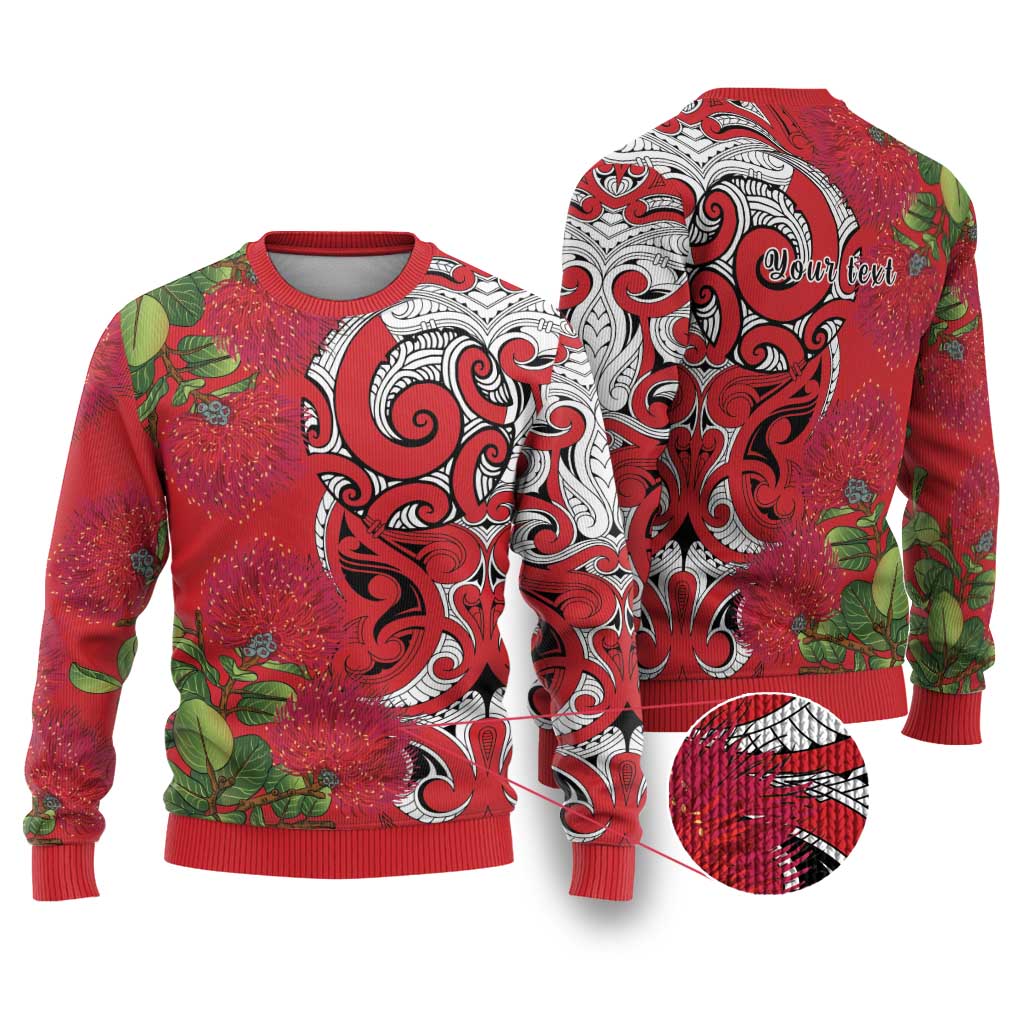 Koru Pohutukawa Ugly Christmas Sweater Meri Kirihimete Aroha for Christmas