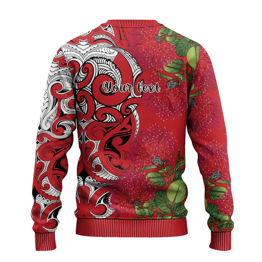 Koru Pohutukawa Ugly Christmas Sweater Meri Kirihimete Aroha for Christmas