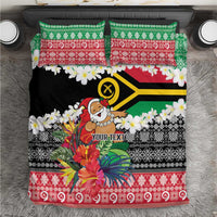 Personalised Vanuatu Joyeux Noel Bedding Set Proud To Be a Ni-Van Sand Drawing Art - Polynesian Pride