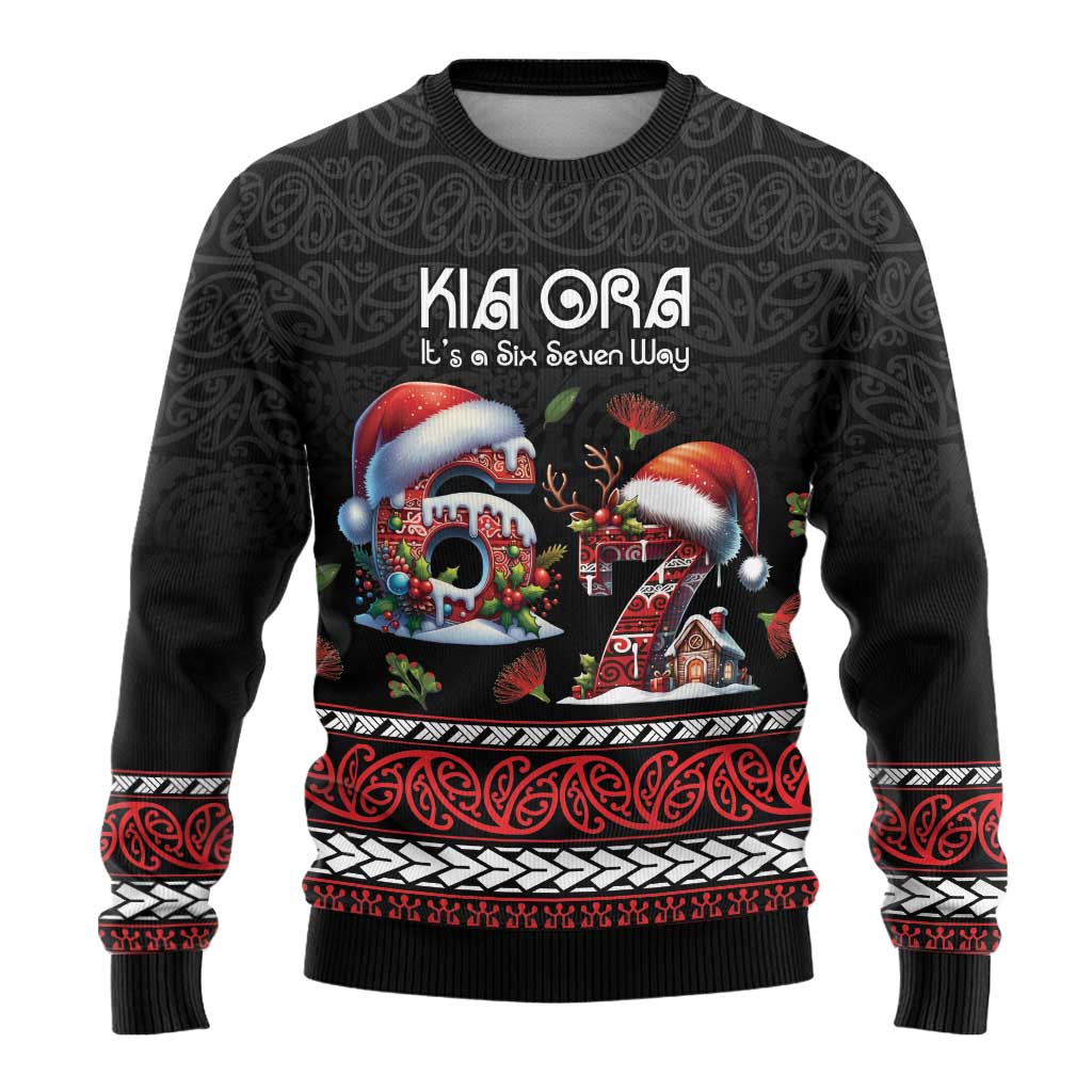Aotearoa Six Seven Personalized Ugly Christmas Sweater New Zealand Funny Christmas