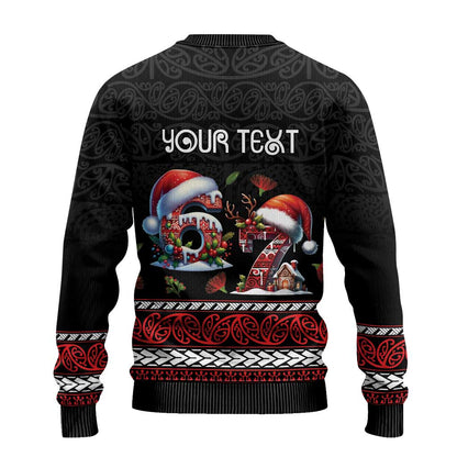 Aotearoa Six Seven Personalized Ugly Christmas Sweater New Zealand Funny Christmas