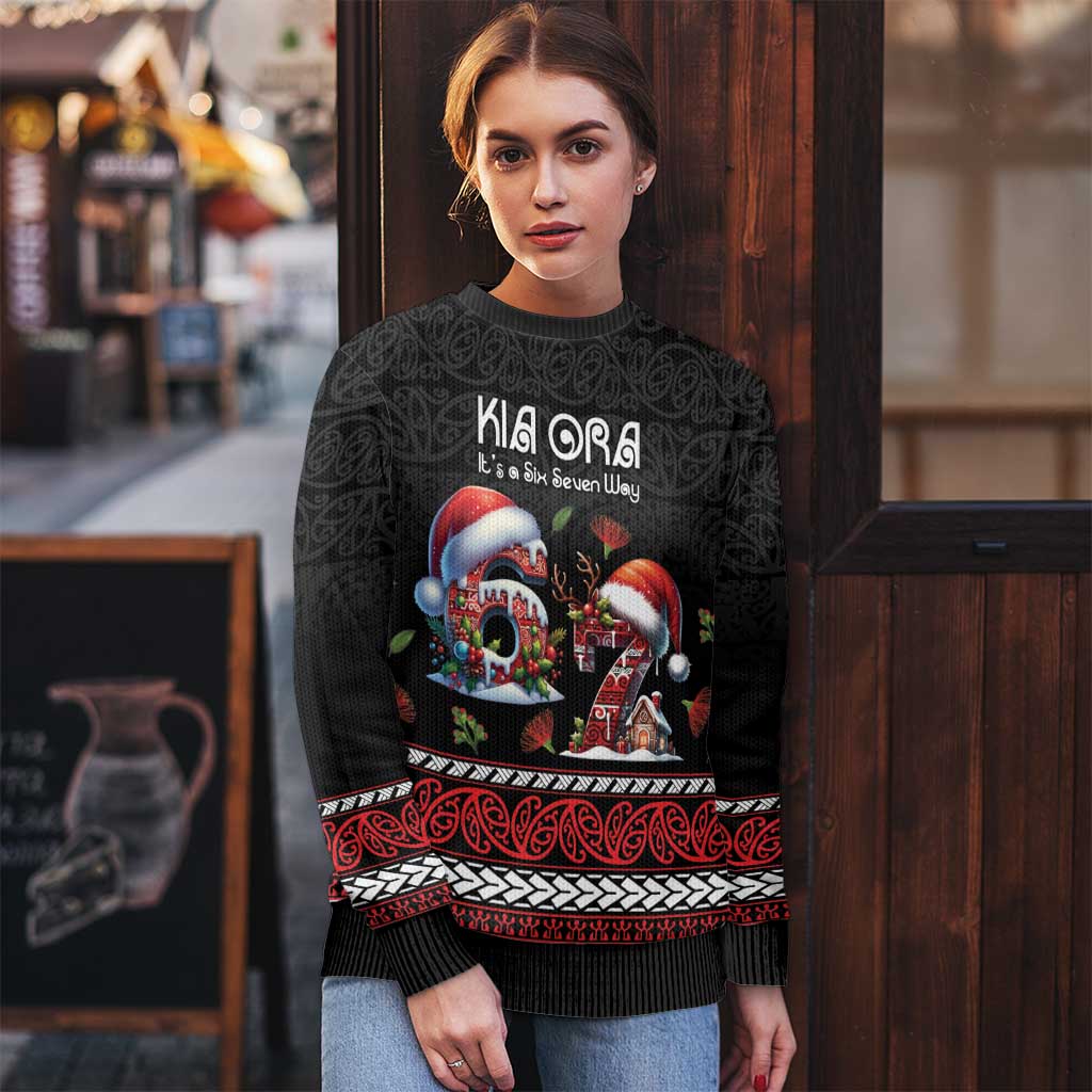 Aotearoa Six Seven Personalized Ugly Christmas Sweater New Zealand Funny Christmas