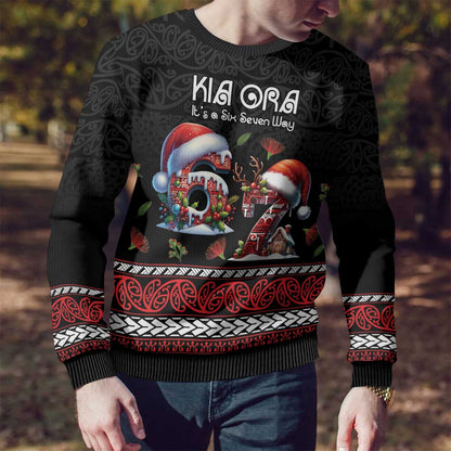 Aotearoa Six Seven Personalized Ugly Christmas Sweater New Zealand Funny Christmas