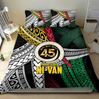 Ni-Van Vanuatu 45th Yumi Yumi Yumi Bedding Set Vanuatuan Boar Tusk Polynesian Pattern