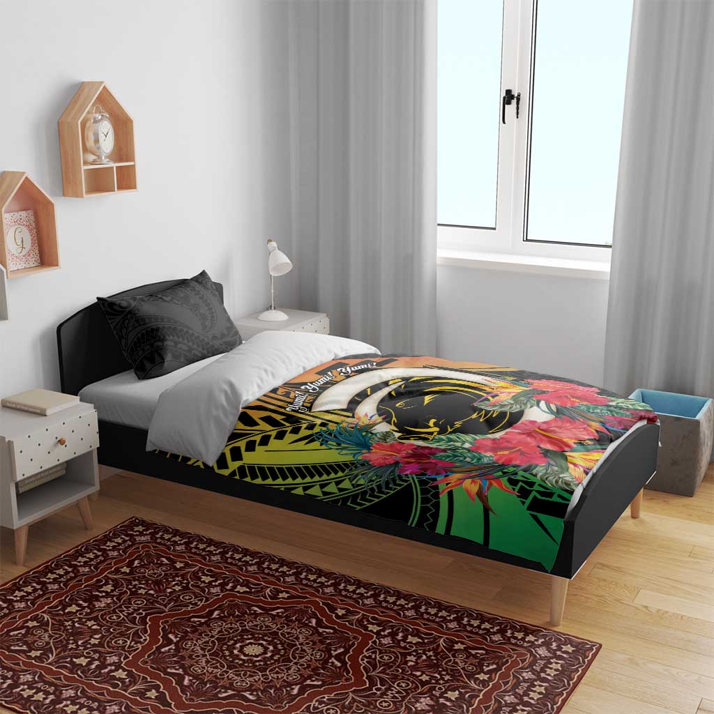 Vanuatu Boar Tusk Yumi Yumi Yumi Bedding Set Independens Dei Long God Yumi Stanap