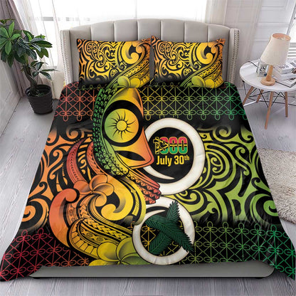 Vanuatu 1980 Bedding Set Ni-Van Tamtam Sand Drawing Pattern
