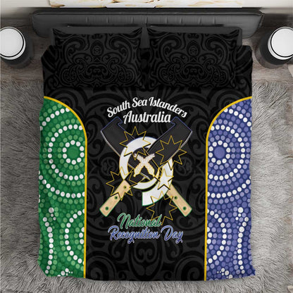 Personalised South Sea Islanders National Recognition Day Bedding Set Australia Aboriginal Vanuatu Pig Tusk