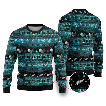 Darts Christmas Ugly Christmas Sweater Merry Xmas Aotearoa Maori Paua Shell