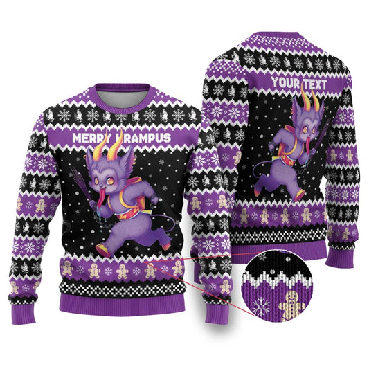 Personalized German Krampus Christmas Ugly Christmas Sweater German Christmas Legend - Wonder Print Shop