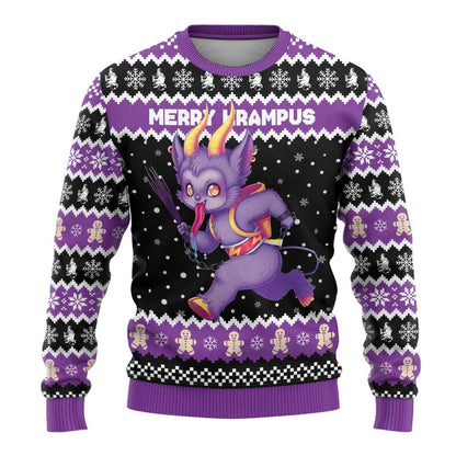 Personalized German Krampus Christmas Ugly Christmas Sweater German Christmas Legend - Wonder Print Shop