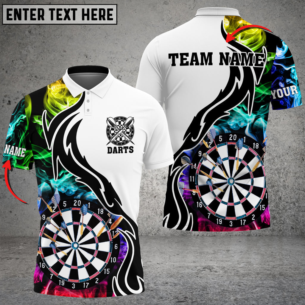 Darts Smoke Pattern Personalized Name Shirt