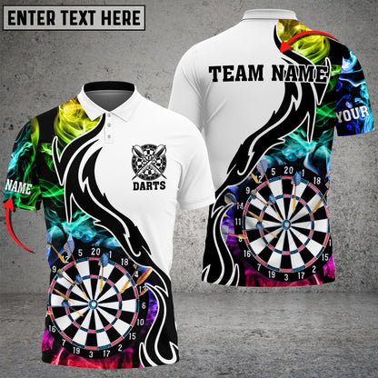 Darts Smoke Pattern Personalized Name Shirt