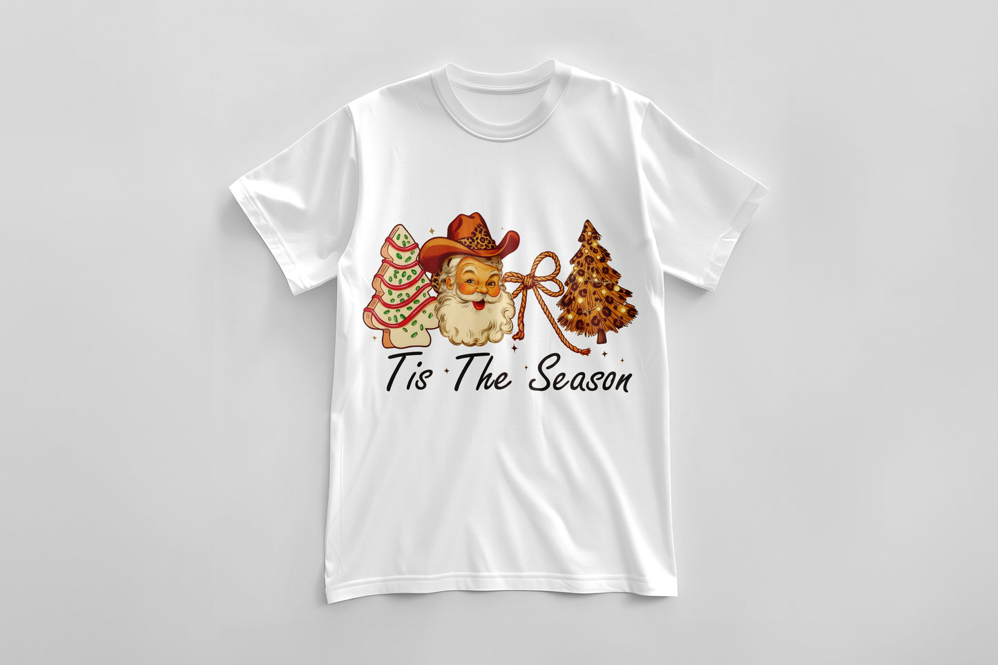 ’Tis the Season – Cowboy Santa Western Christmas Tee