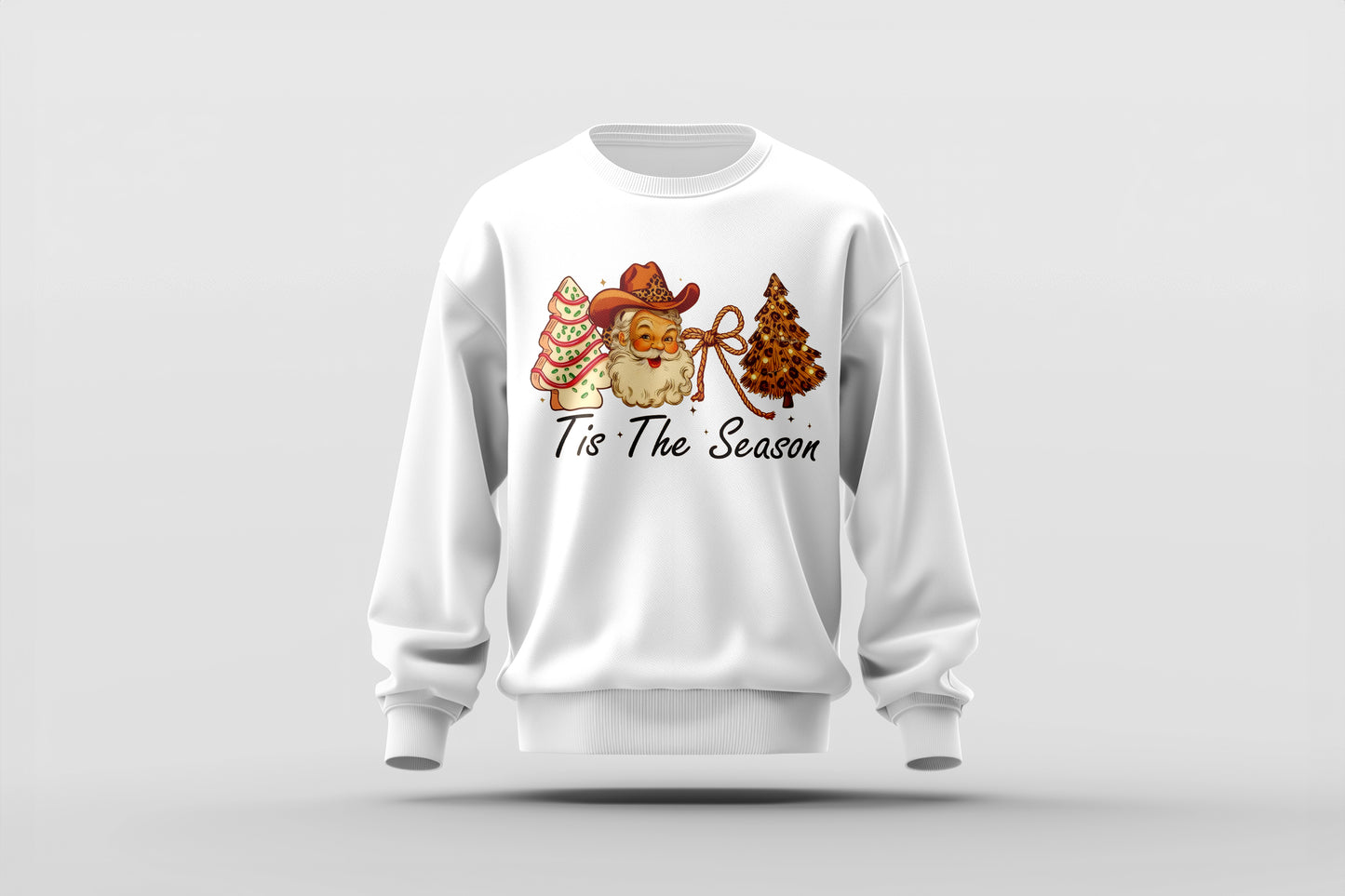 ’Tis the Season – Cowboy Santa Western Christmas Tee