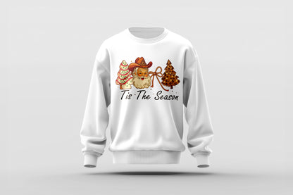 ’Tis the Season – Cowboy Santa Western Christmas Tee