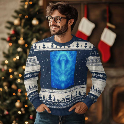 Divine 67 Meme Ugly Christmas Sweater Celestial Mason 6 7 Spiritual Six Seven Angelcore