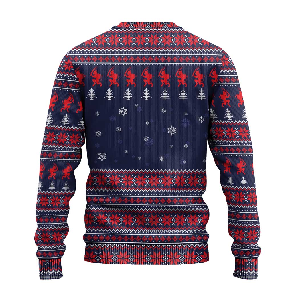 Merry Krampus Christmas Ugly Christmas Sweater Xmas Holiday Patterns - Wonder Print Shop