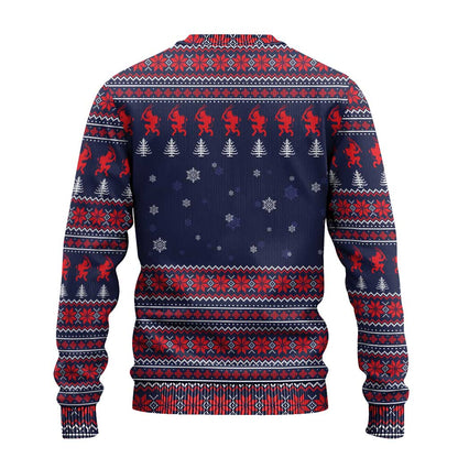 Merry Krampus Christmas Ugly Christmas Sweater Xmas Holiday Patterns - Wonder Print Shop