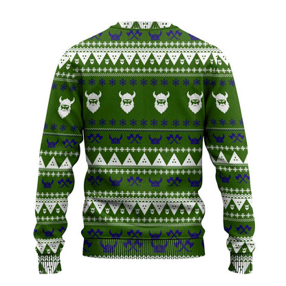 Amazing Viking Christmas Ugly Christmas Sweater Xmas Holiday Patterns - Wonder Print Shop