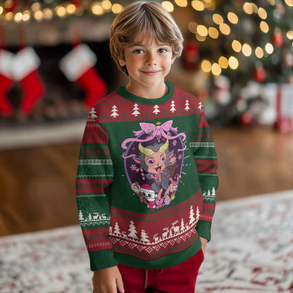 Christmas Kawaii Pastel Krampus Ugly Christmas Sweater