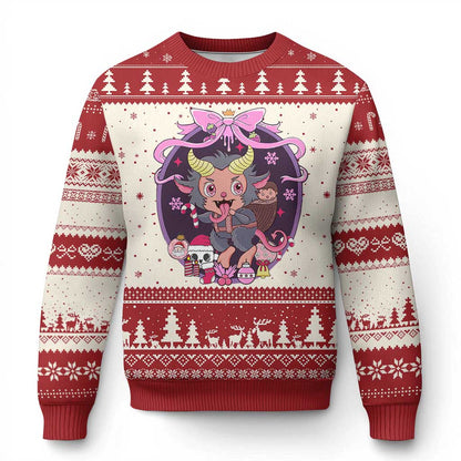 Christmas Kawaii Pastel Krampus Ugly Christmas Sweater