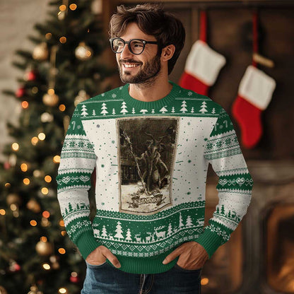 Krampus Ugly Christmas Sweater Xmas Horror Ugly Sweater Krampus Tarot Card Evil Pajama