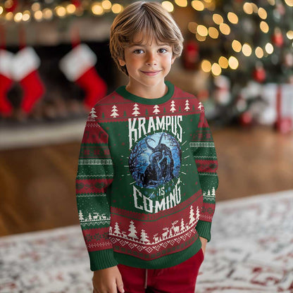 Xmas Krampus Ugly Christmas Sweater Krampusnacht Monster Krampus Is Coming
