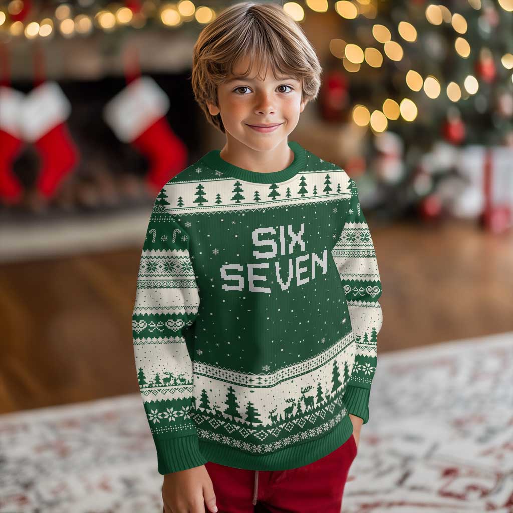 Six Seven Meme Pixel 67 Gen Alpha Internet Joke Ugly Christmas Sweater