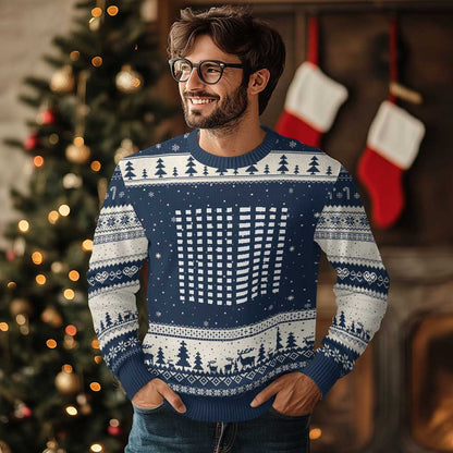 Six Seven 67 Morse Code Ugly Christmas Sweater Subtle Secret Gen Alpha Meme