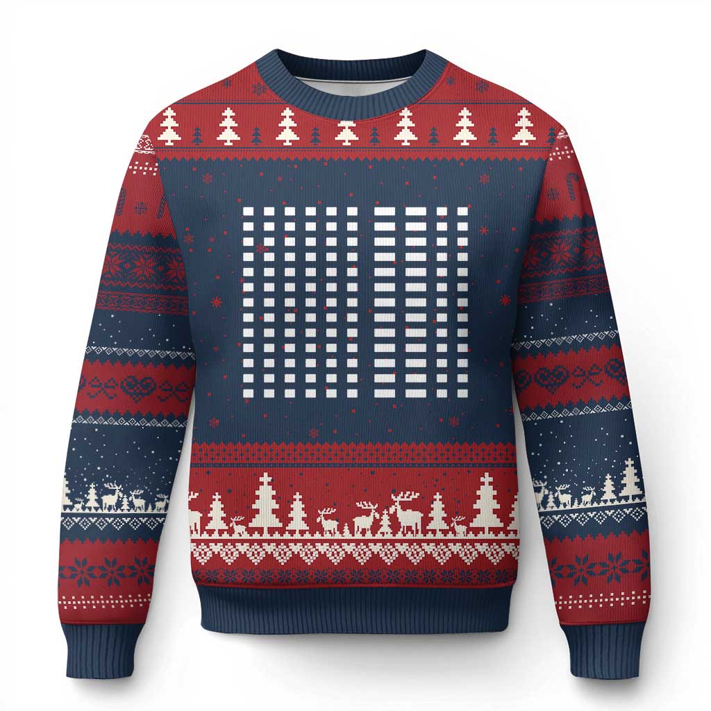 Six Seven 67 Morse Code Ugly Christmas Sweater Subtle Secret Gen Alpha Meme