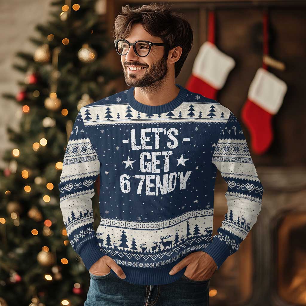 Lets Get Sendy 67 Six Seven Meme Alpha Slang Ugly Christmas Sweater - Wonder Print Shop