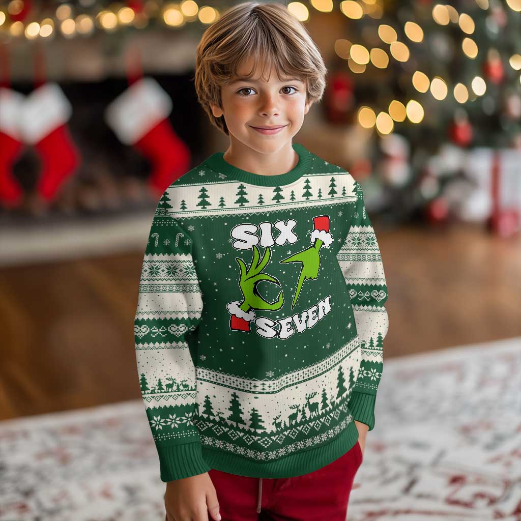 67 Six Seven Xmas Meme Ugly Christmas Sweater Funny Elf Hands