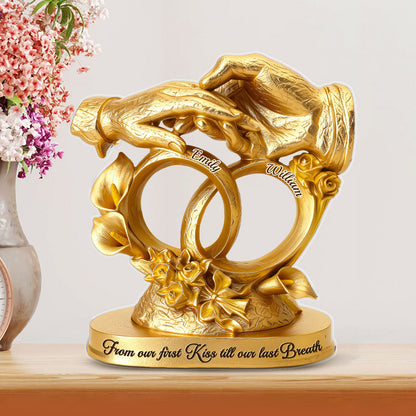 From This Moment, Our Love Shines Forever - Personalized Custom Shaped Squared Acrylic Plaque