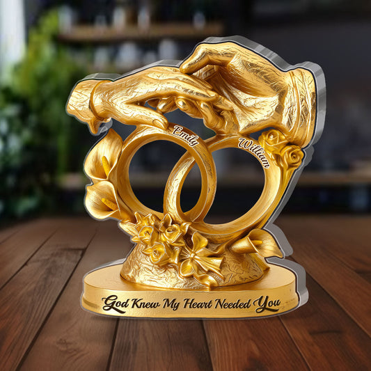 From This Moment, Our Love Shines Forever - Personalized Custom Shaped Squared Acrylic Plaque