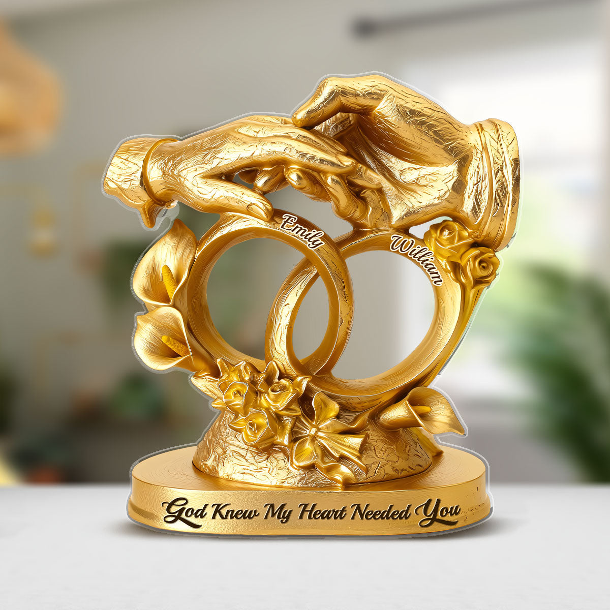 From This Moment, Our Love Shines Forever - Personalized Custom Shaped Squared Acrylic Plaque