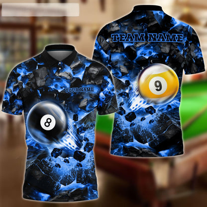 Billiards Ball 8&9 Shoot And Destroy Personalized Name Shirt