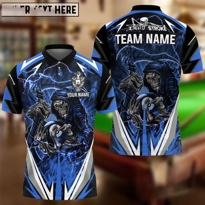 Billiards Ball 8 Reaper Colourful Personalized Name Unisex Shirt